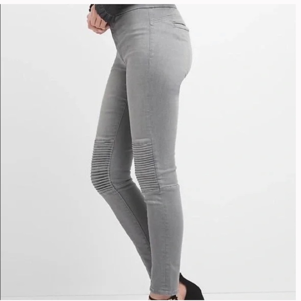 Gap Gray Moto skinny jeans